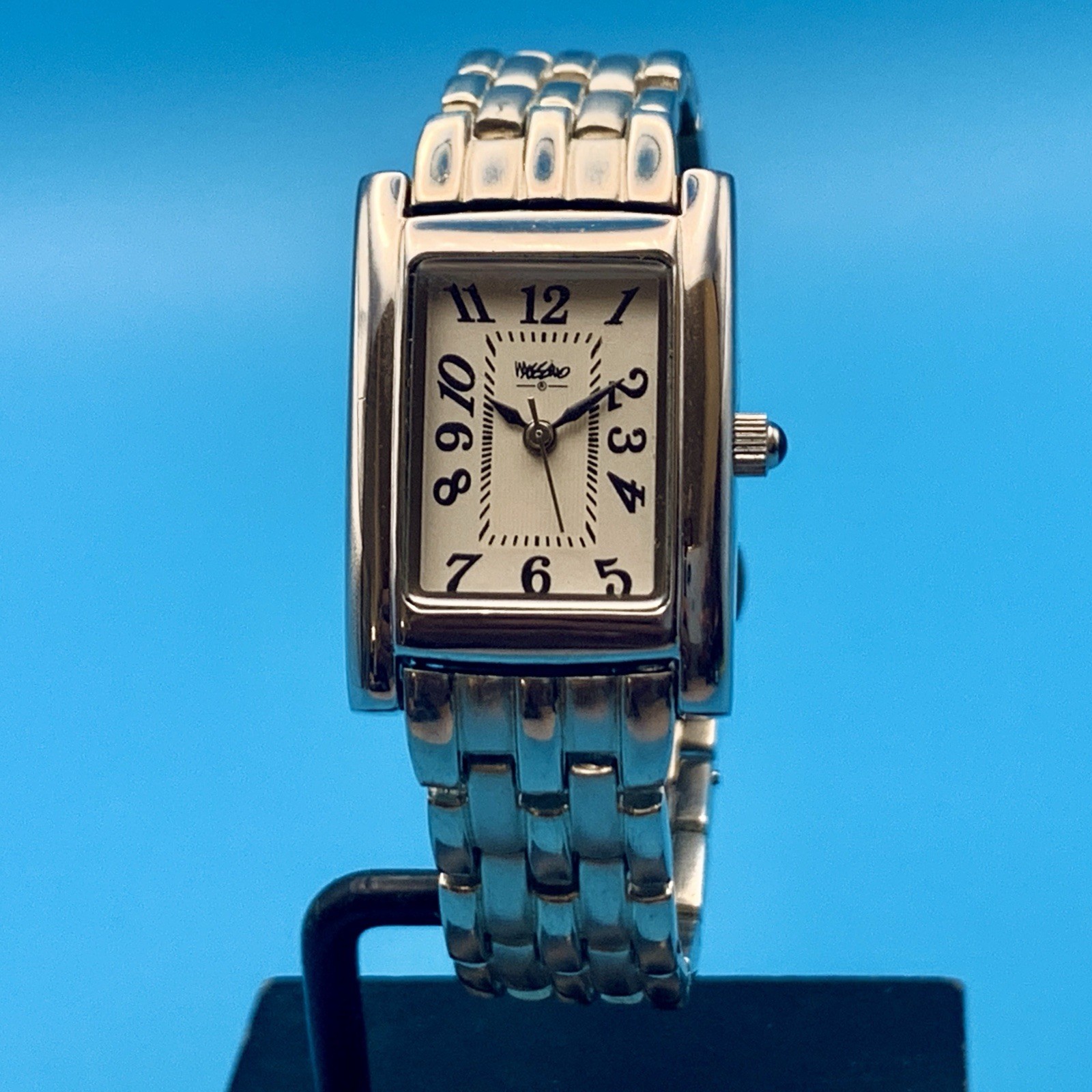 MOSSIMO MM90265 Women’s Tank Quartz Bracelet Wristwatch Working New Battery