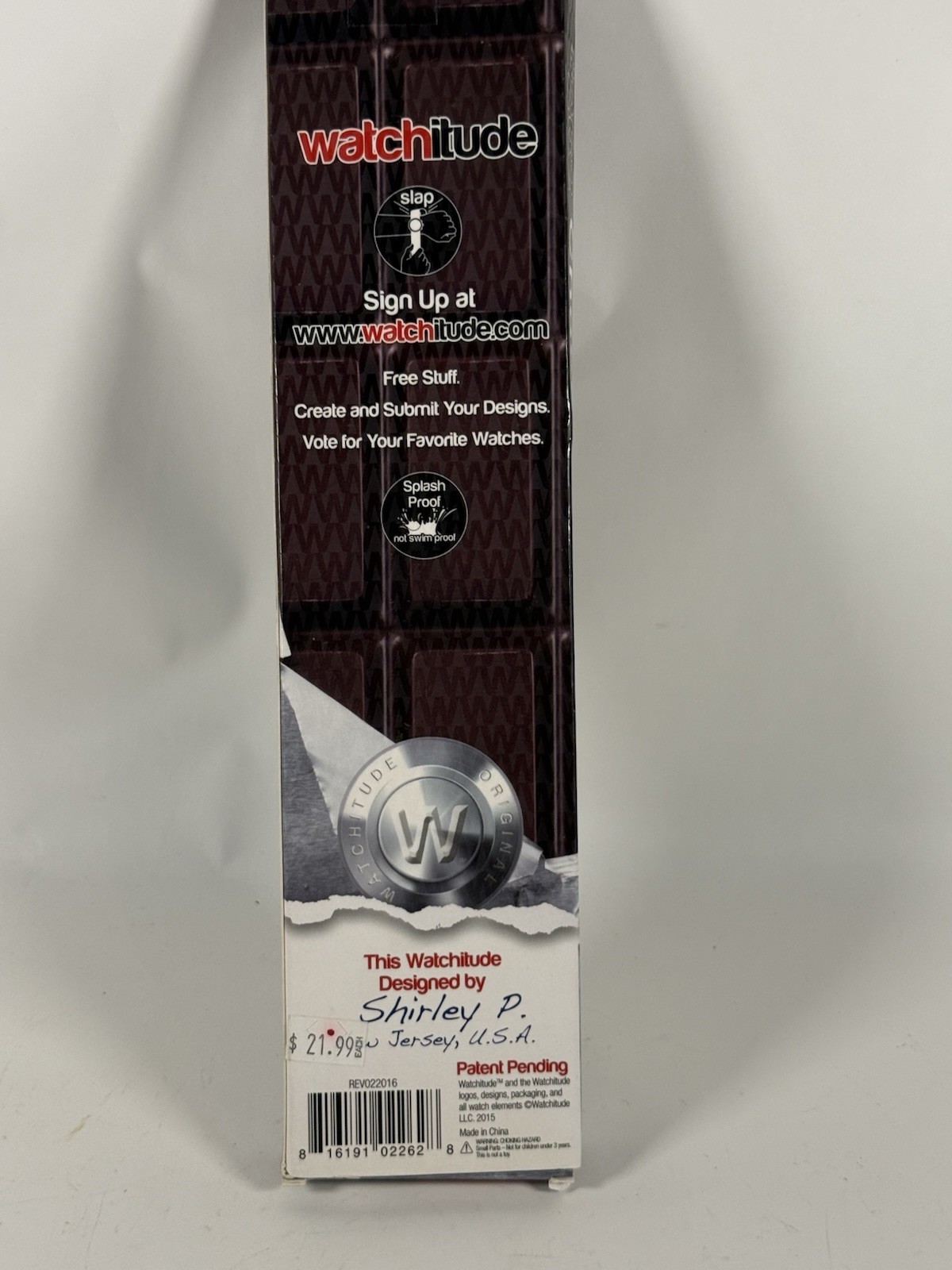 Watchitude Slap Watch #262 Chocolate Bar – Limited Edition – New in Box