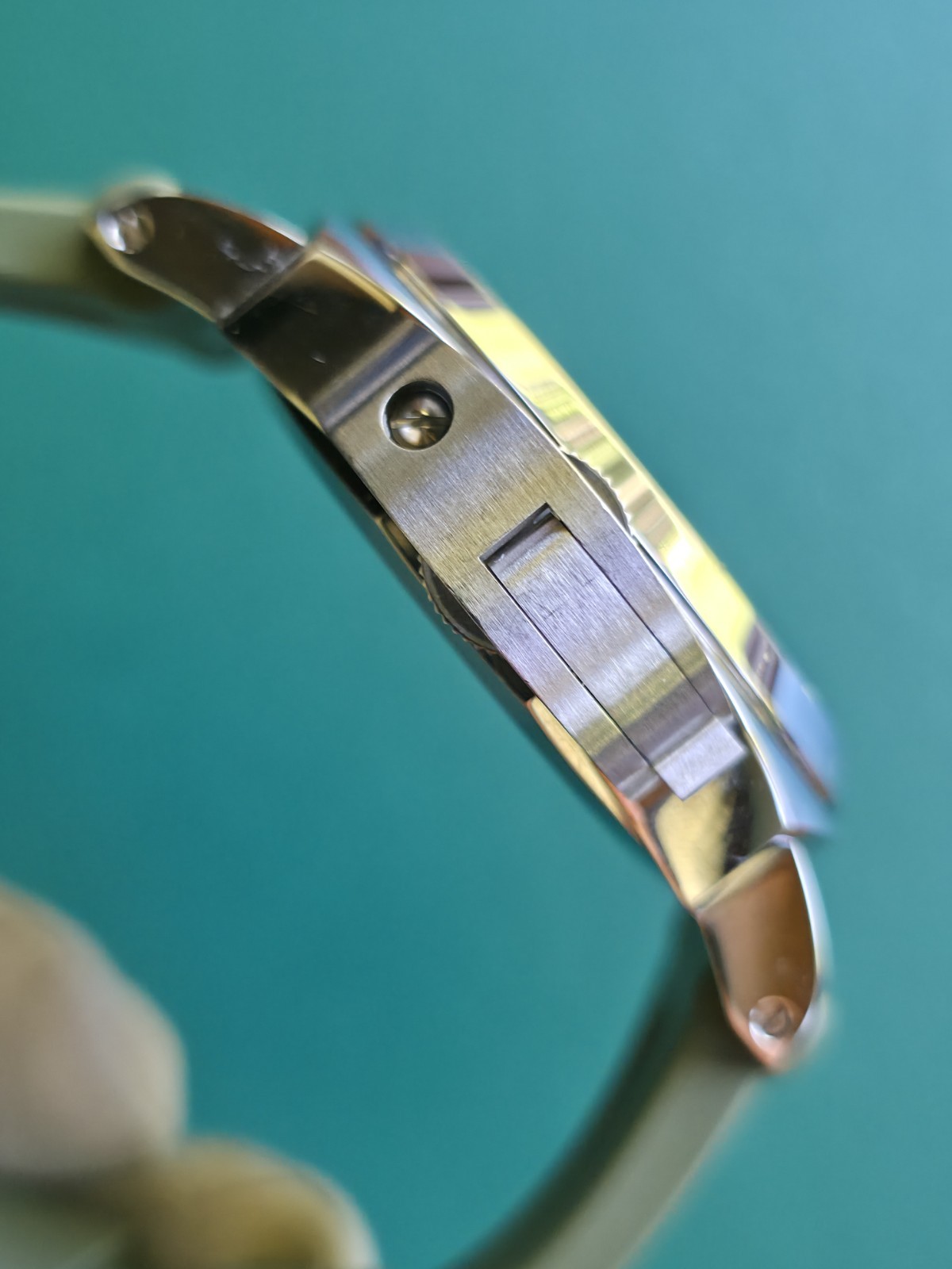 Panerai Luminor 1087 White Dial Watch 44mm Green Strap – PAM01087