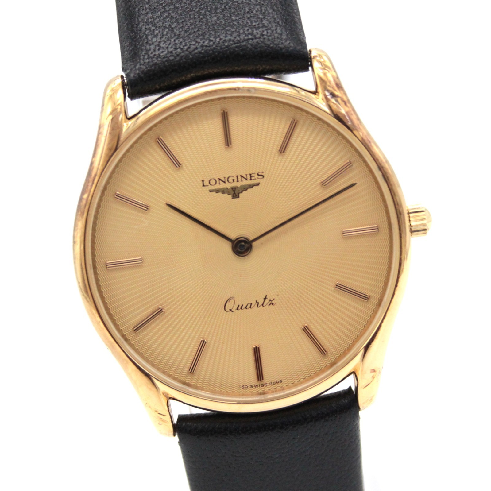 [NEAR MINT] LONGINES 6998.1.150 Gold Dial 32mm Quartz Men’s Watch JAPAN A551