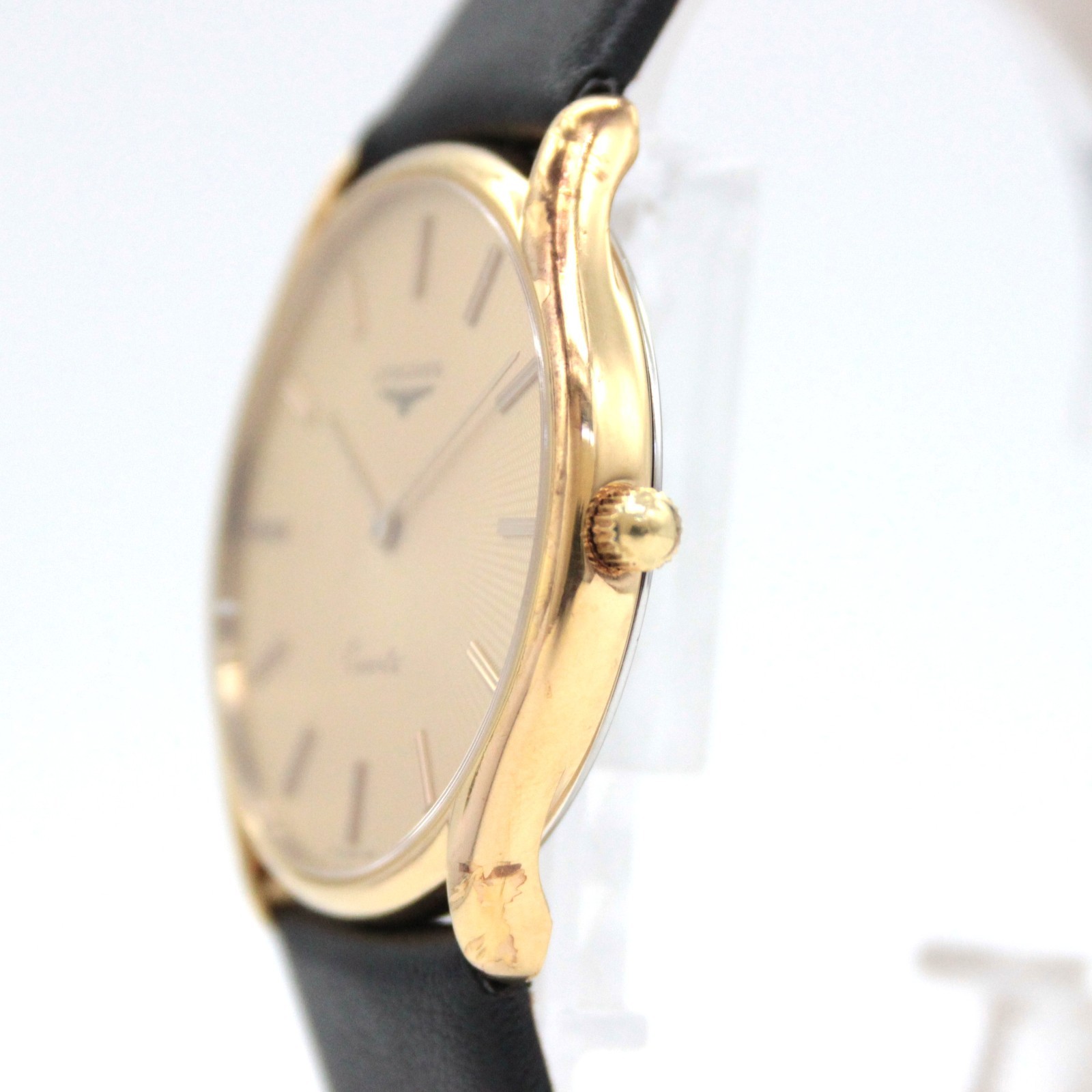[NEAR MINT] LONGINES 6998.1.150 Gold Dial 32mm Quartz Men’s Watch JAPAN A551