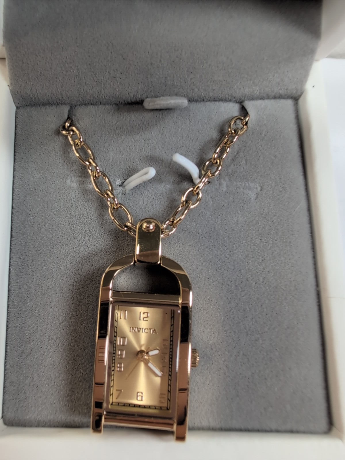 Invicta Mini Angel Women’s Necklace Watch 17.5 mm, Gold Tone Working