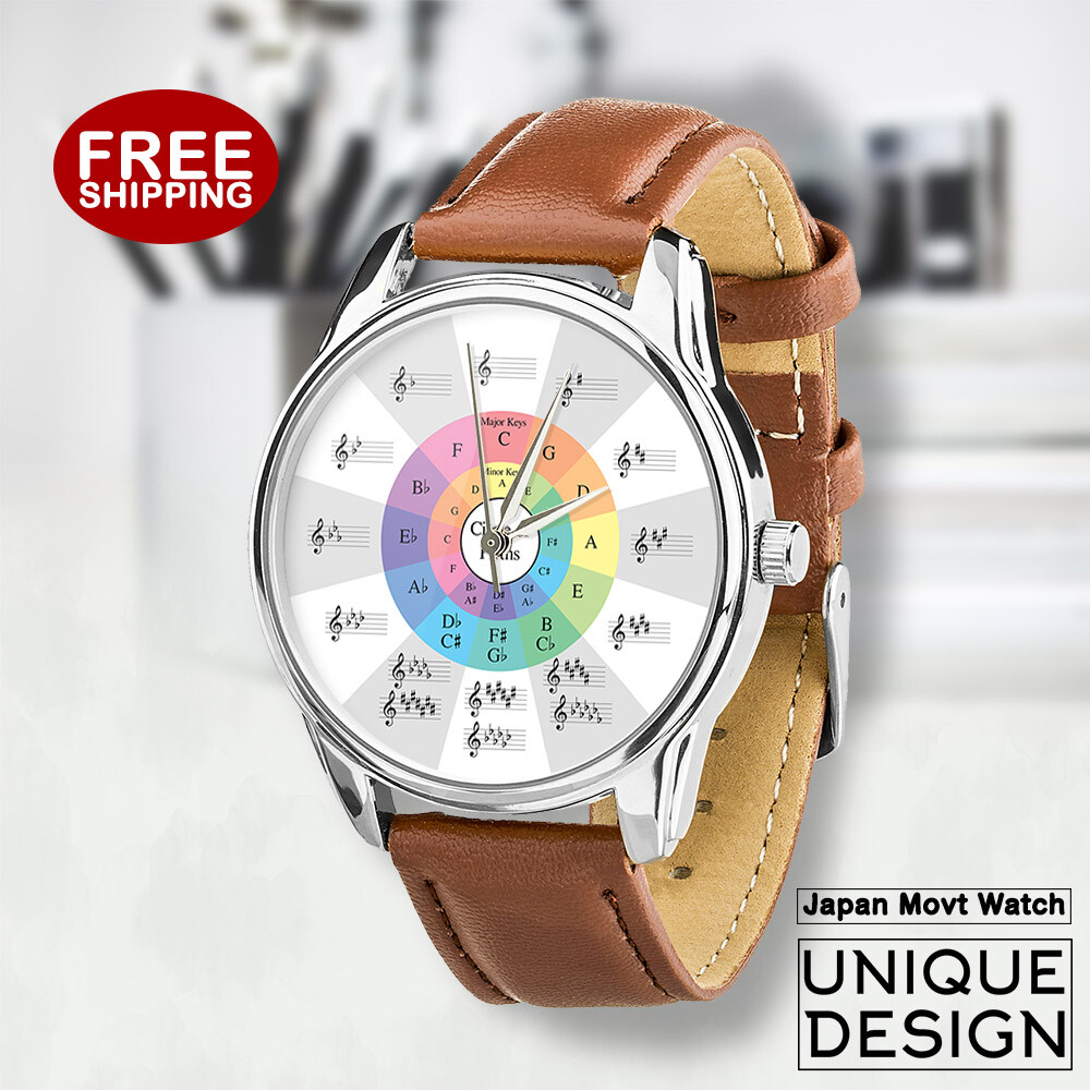 Circle of Fifths Colorful Watch | Men Women Music Theory | Minor Major Notes