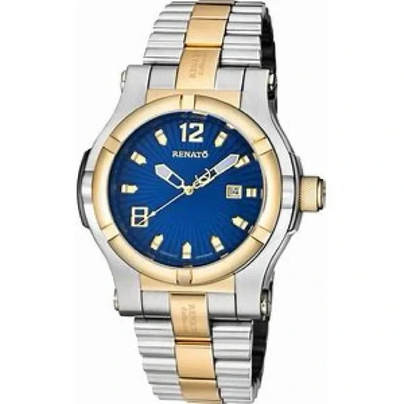 Renato Limited Edition T-Rex 50mm Swiss ETA 2824 Automatic Two-Tone Blue Dial