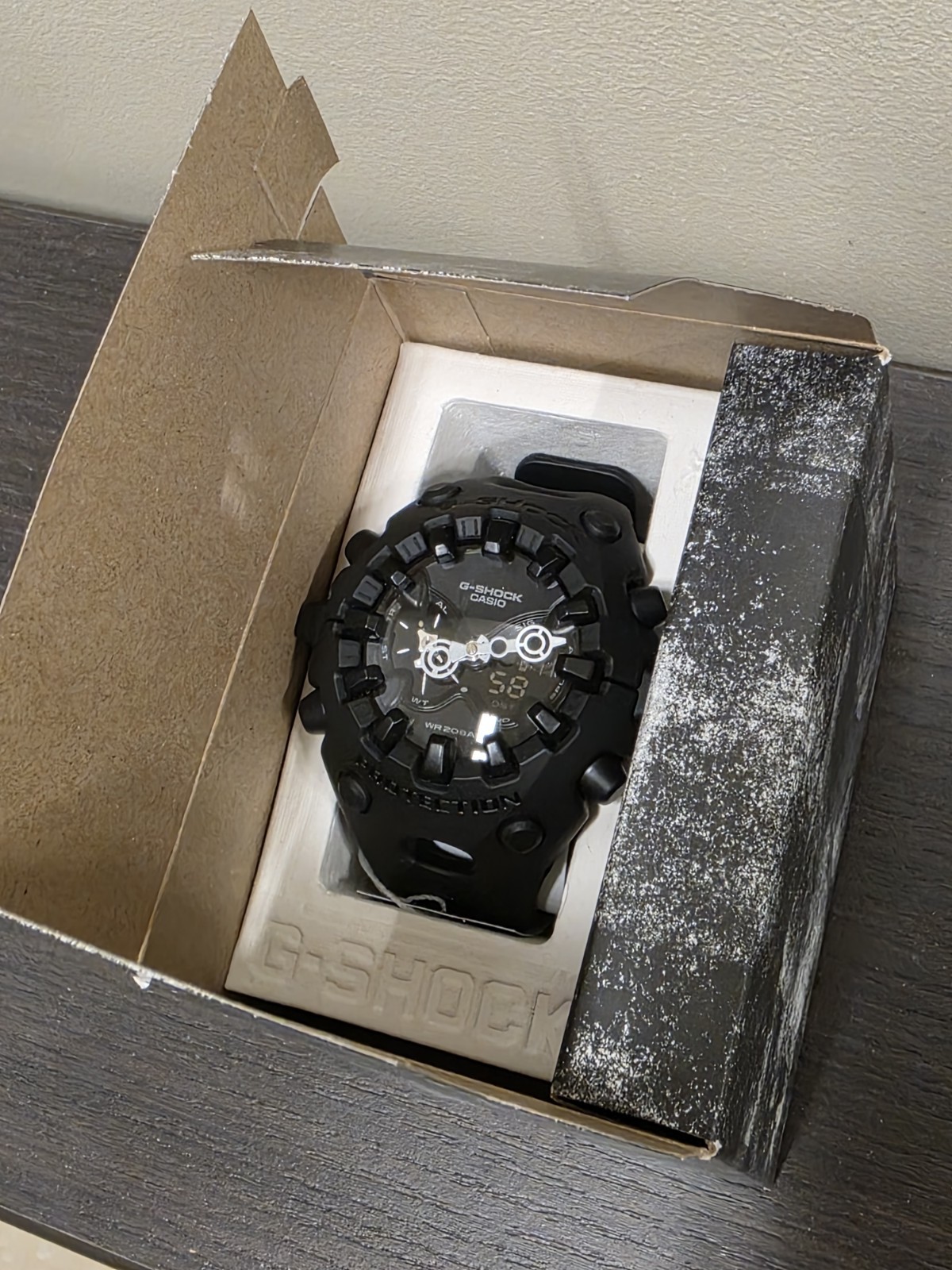 Casio G-Shock GA-V01 Series Analog Digital Black Resin Watch GAV01-1A