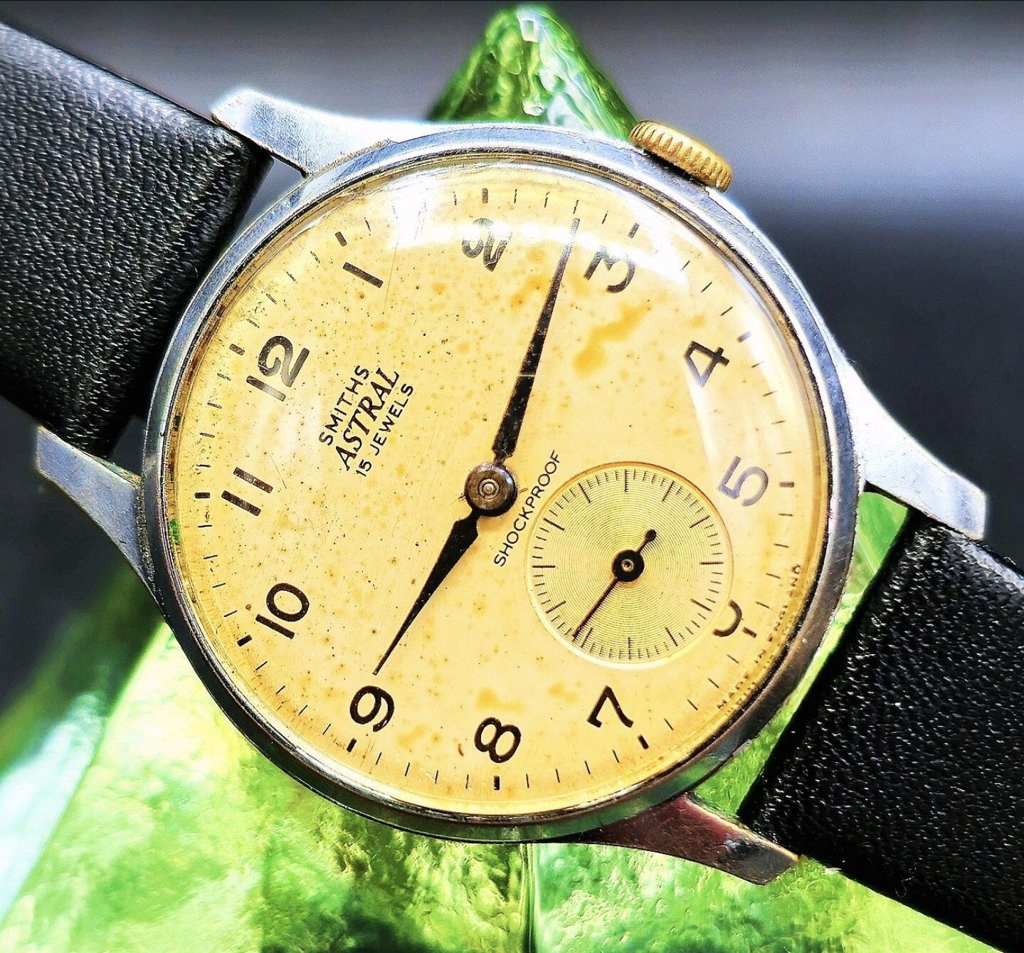 Vintage SMITHS «Astral» 1950’S English Manual Wind Men’s Watch W/ Superb Dial !!