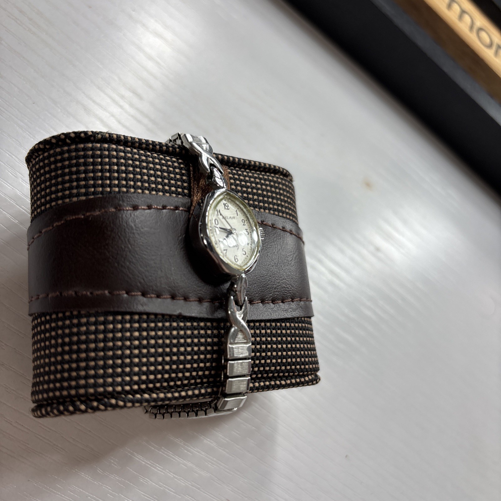 Vintage BELAIR Women’s Silver Tone Quartz Stainless Steel Watch (Needs Battery)