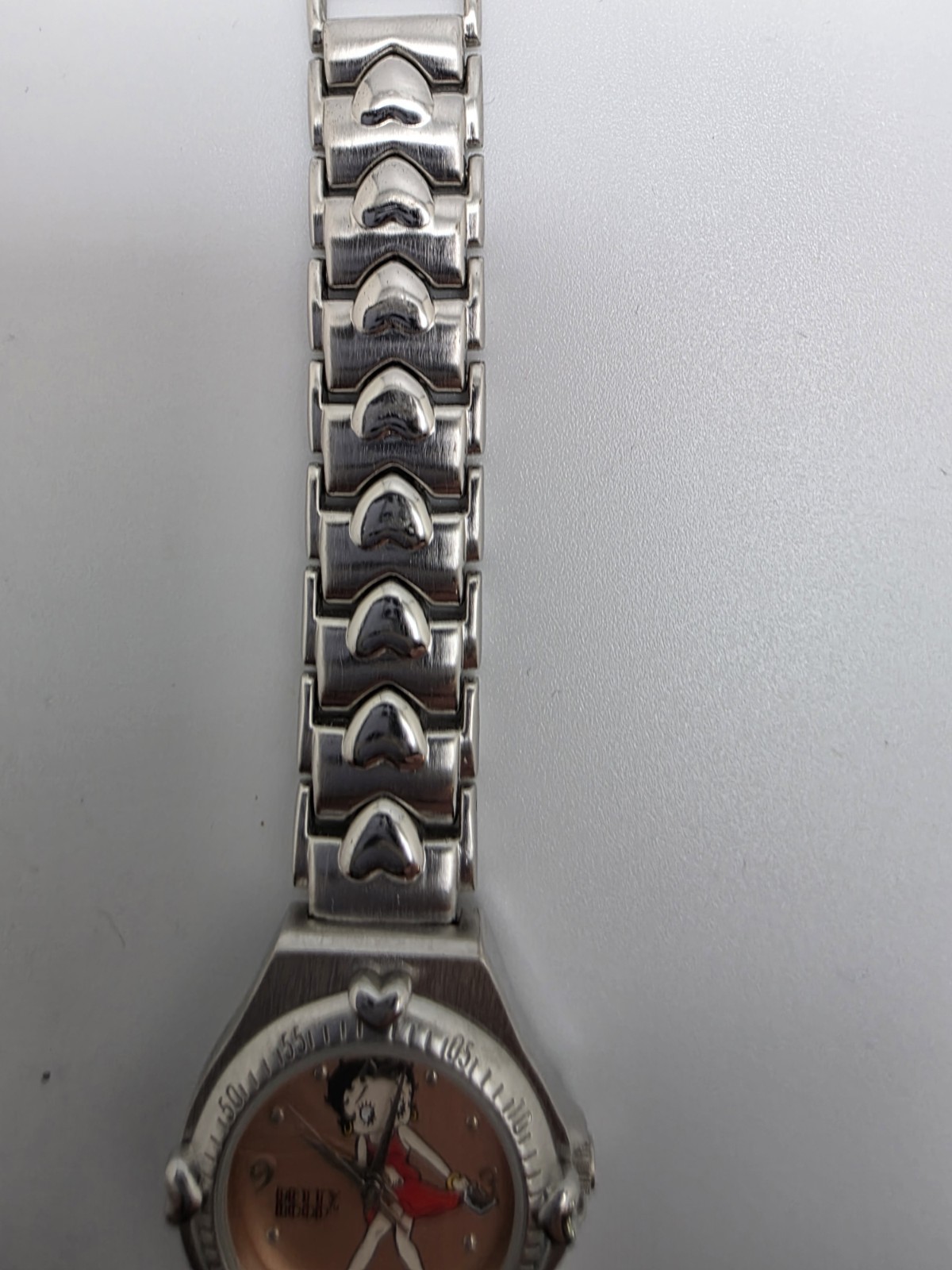 v865 Vintage Valdawn Betty Boop Stainless Steel Japan Quartz Women’s Wristwatch