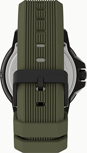 Timex Men S Expedition Gallatin 44mm Watch – Black Case Green Dial with Green