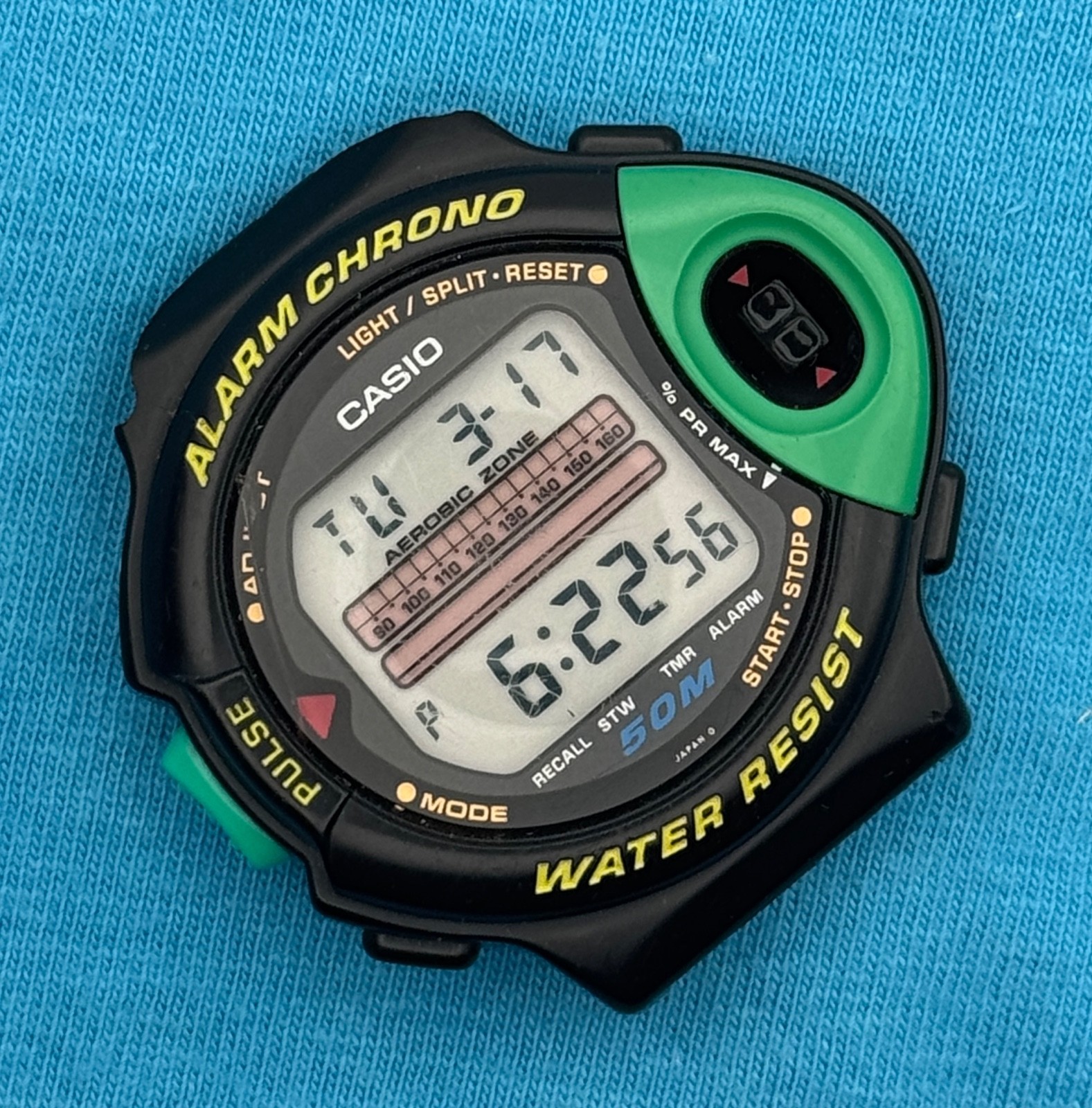 1993 Vintage Casio Exercise Pulse Monitor Digital Watch – JP-200W 1009 – BROKEN!