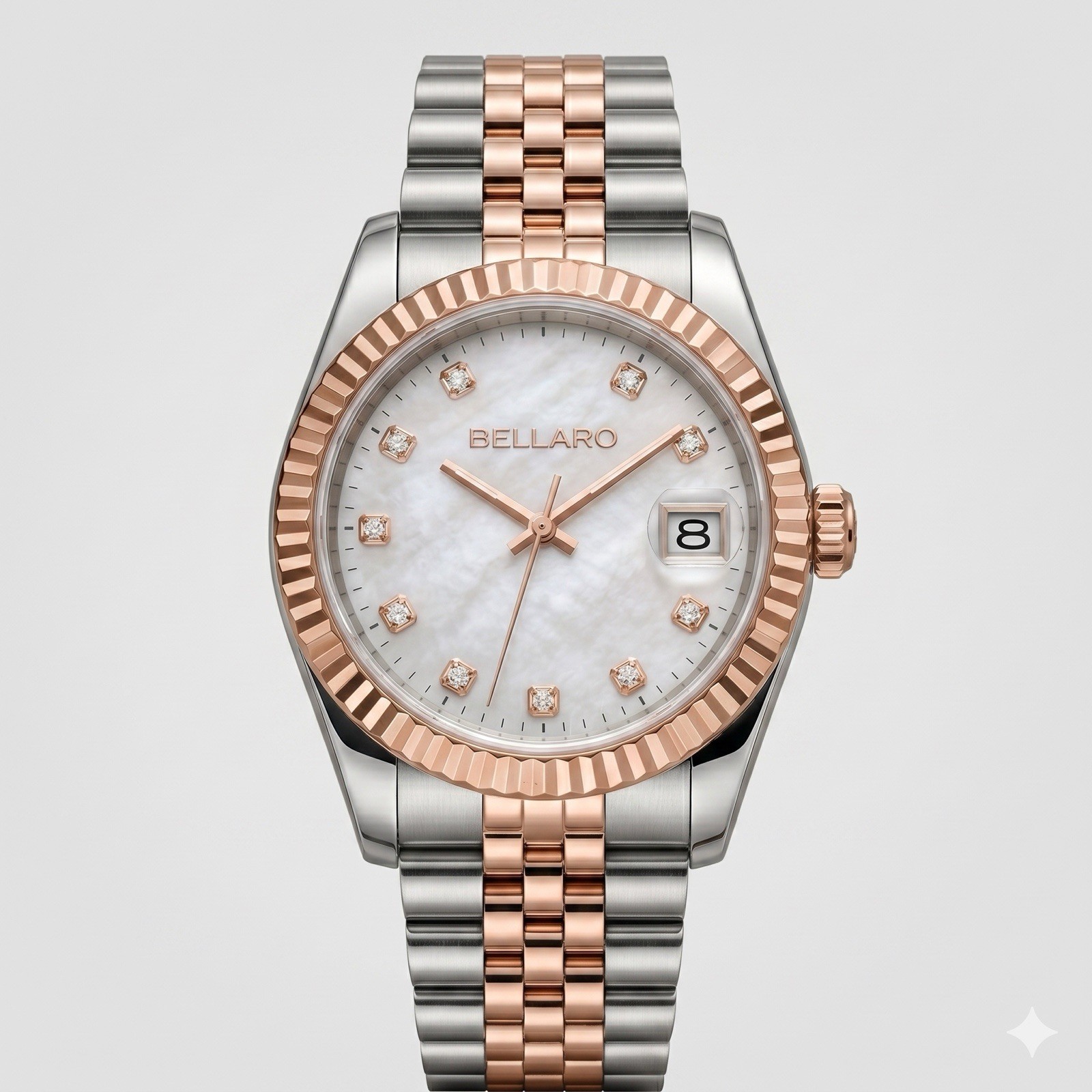 BELLARO Women’s Style Watch – NH35 Automatic – Sapphire Crystal Gray Dial