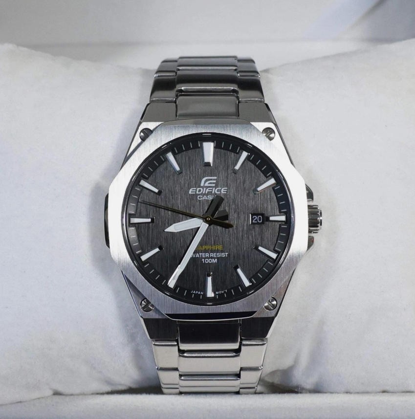 Casio Edifice EFR-S108D-1AVUEF Men Watch Black Dial Stainless Steel Quartz Sport