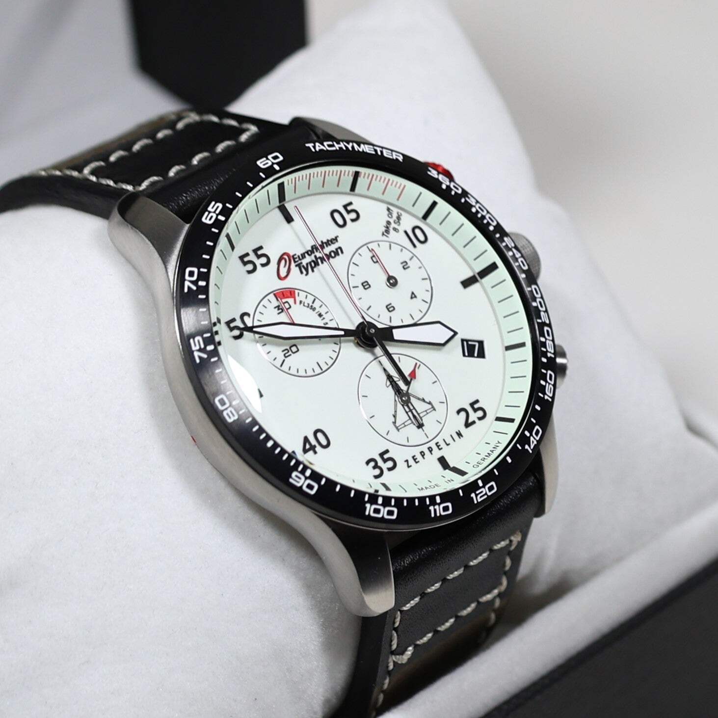 Zeppelin Eurofighter Typhoon Full Lume Dial Quartz Men’s Watch 7298-5