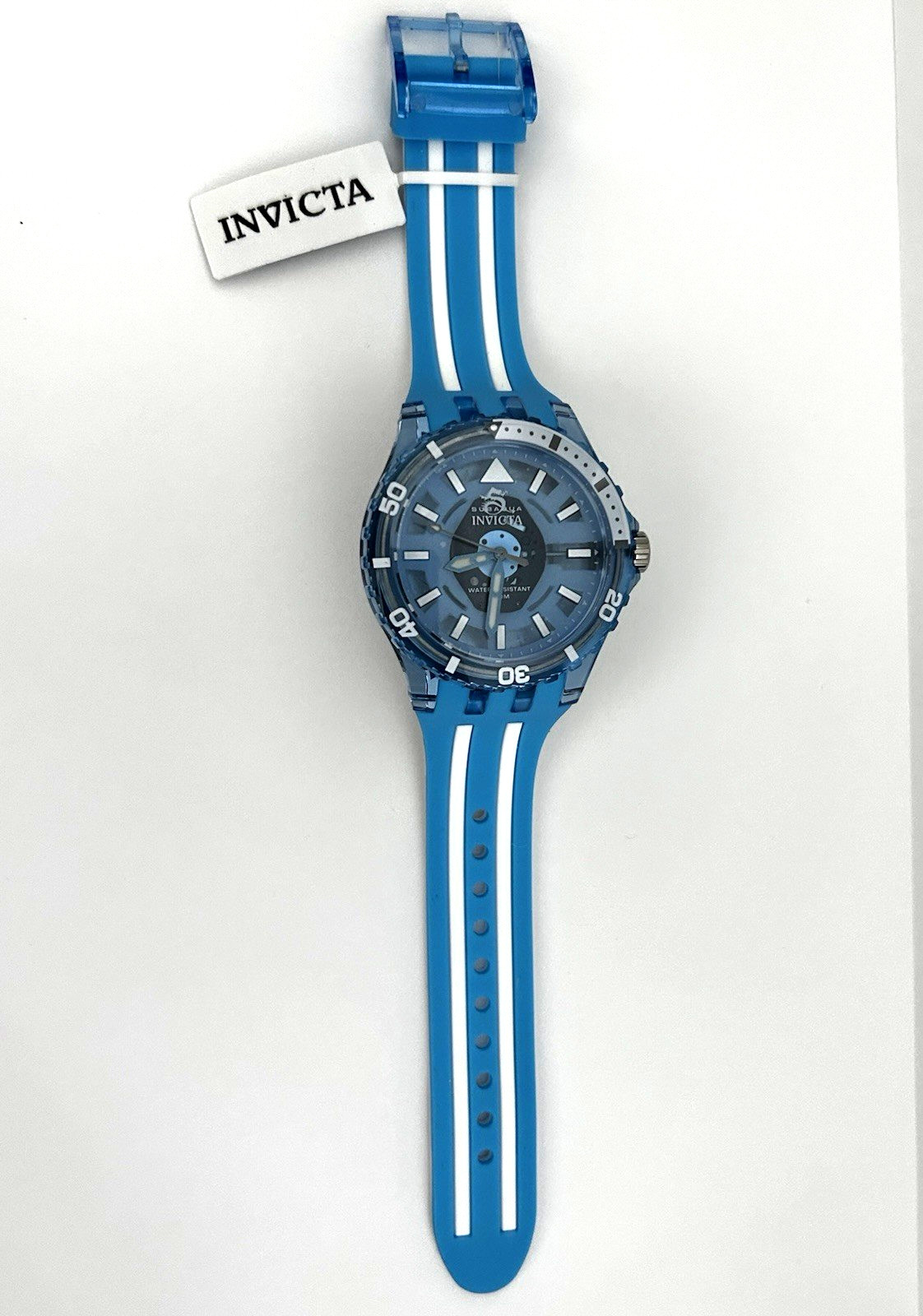 Invicta Subaqua Sport Watch Men Blue White rubber blue dial 69449