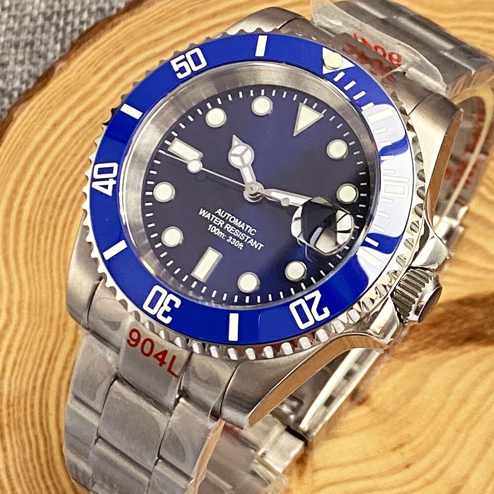 40mm Tandorio Blue Dial Sapphire Glass Japan NH35A Automatic Mens Wrist Watch