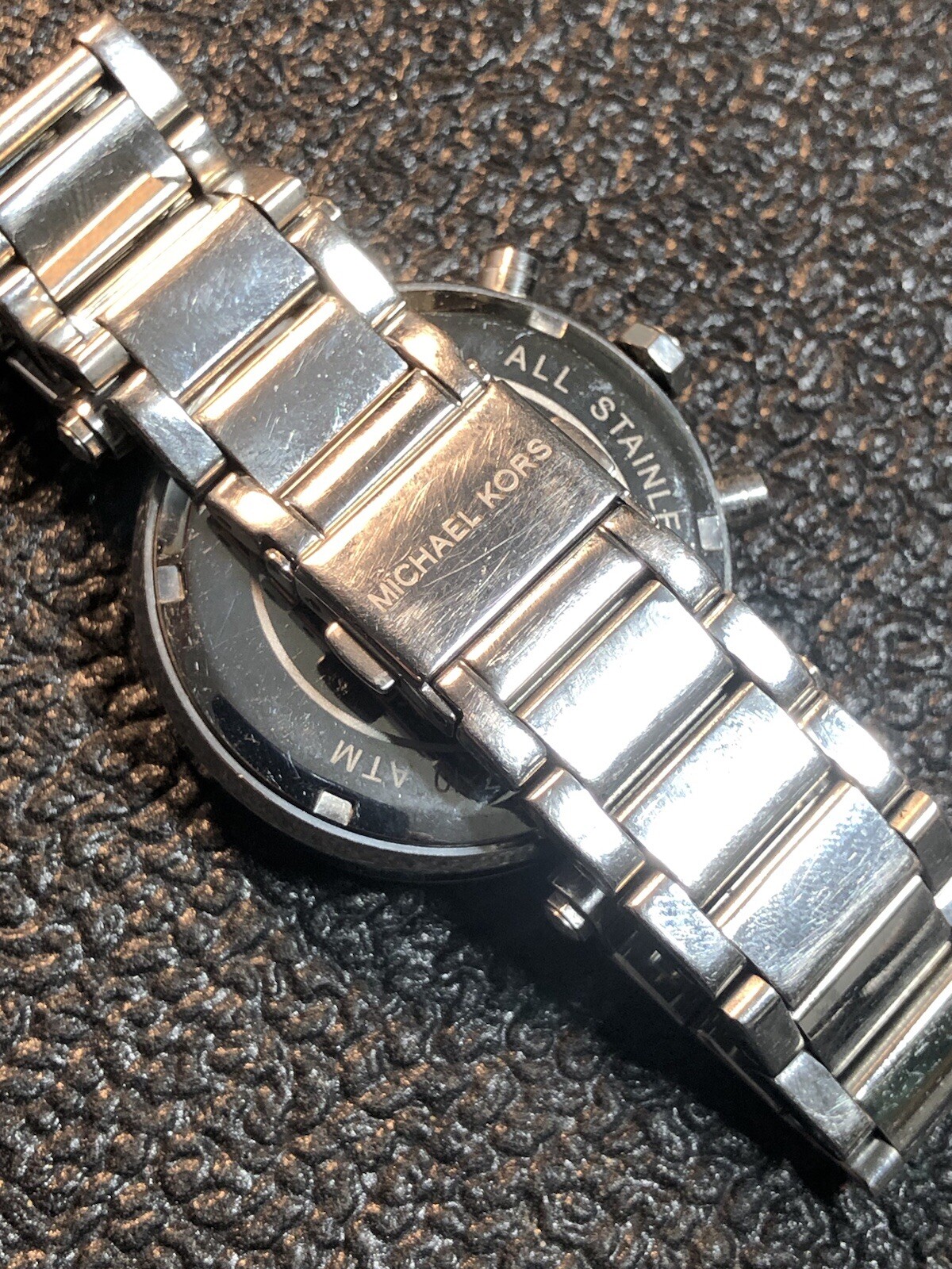 Michael Kors Women’s Parker Watch MK5353 Silver Tone Runs Parts Or Repair