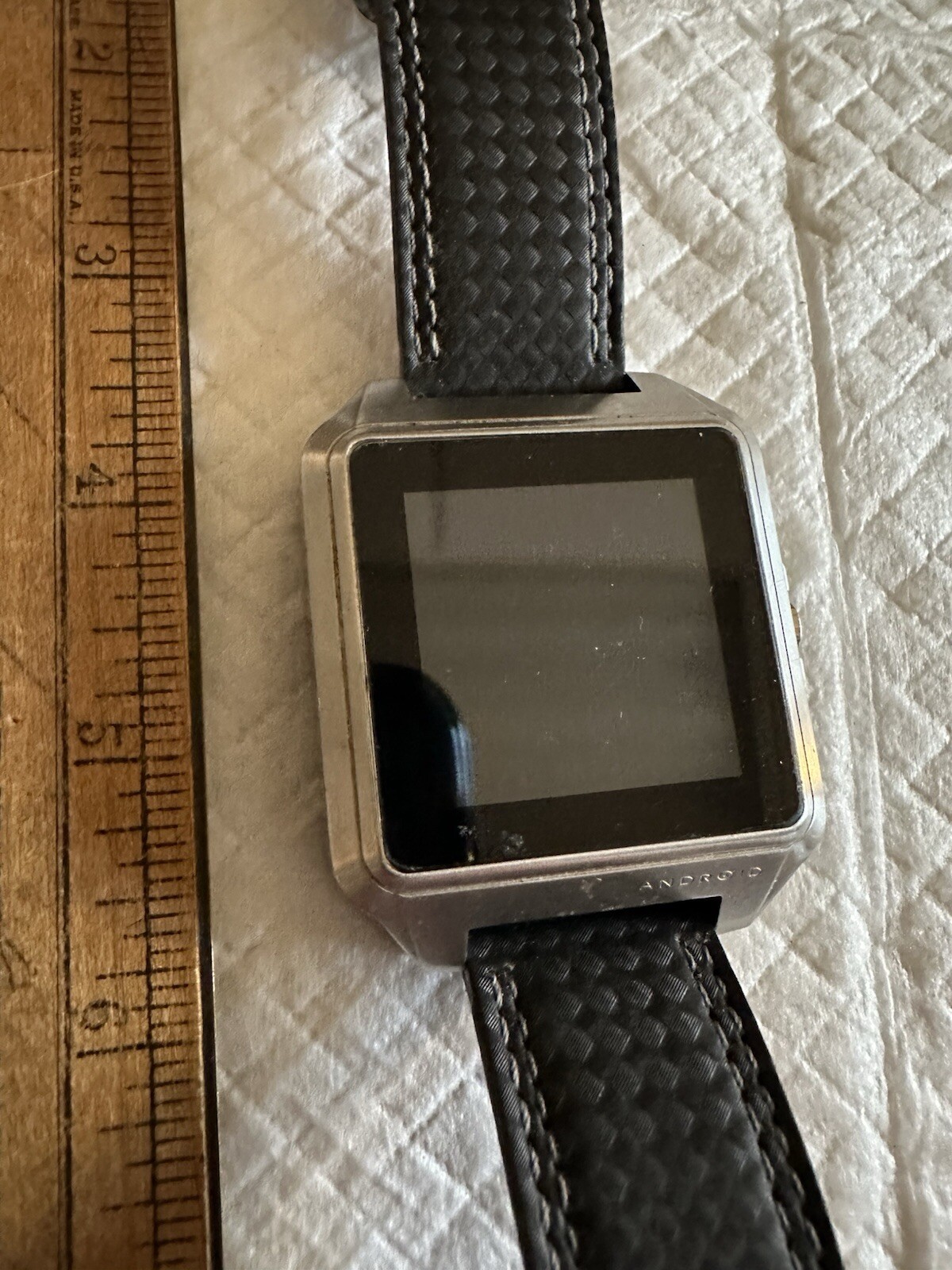 Android Galactopus Watch 316L Solid Stainless Steel AD551 with Leather Strap