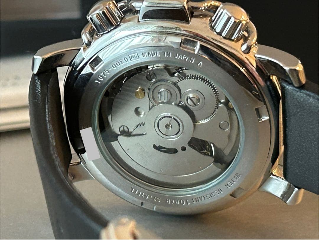 Agnes b. Automatic Watch GMT World Timer Vintage Black Dial 43mm