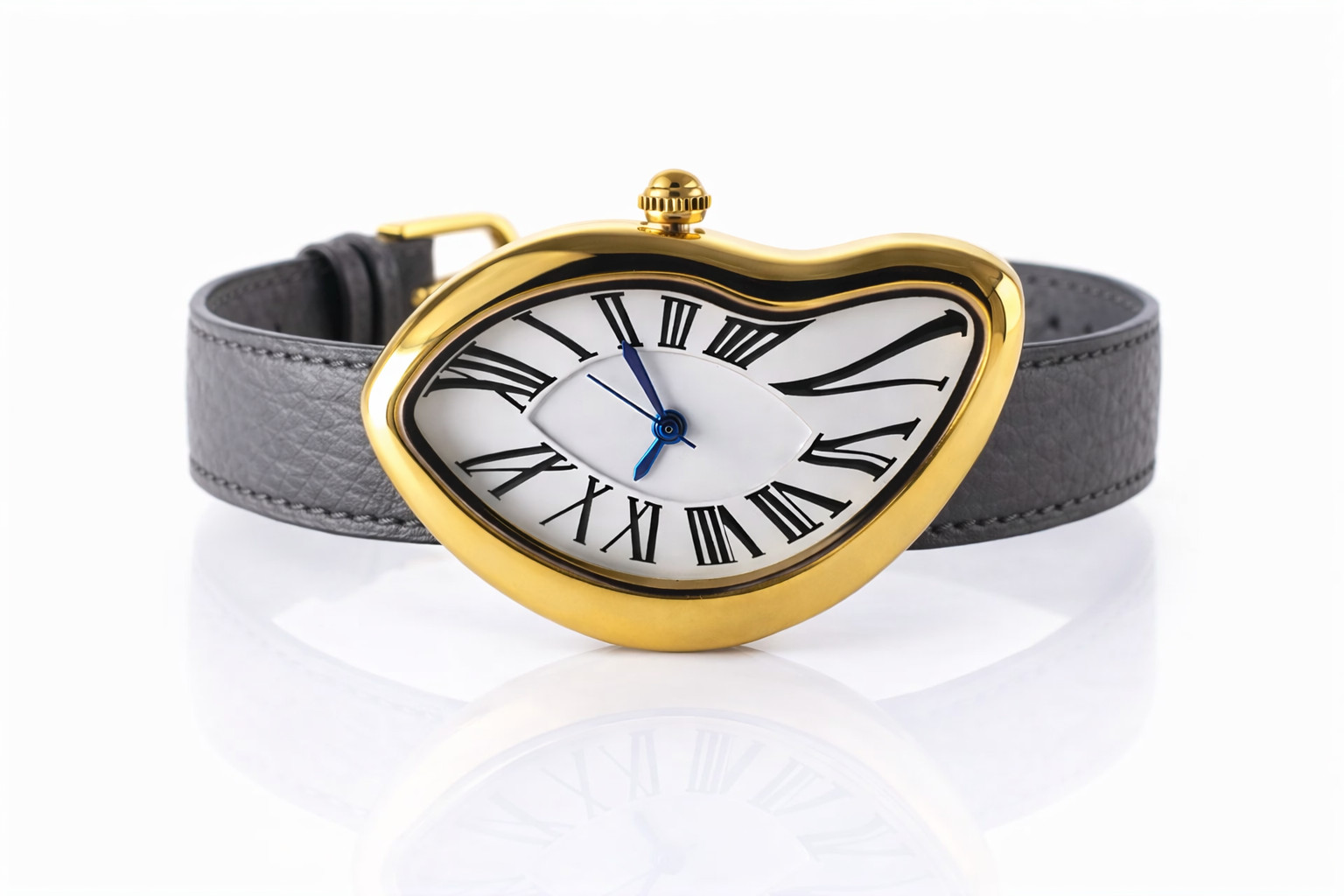 Females Girls Women Dali Inspired Melting fused twisted Watch Statement Crash
