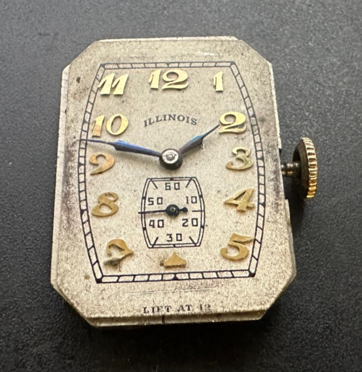 Working Illinois 207 movement with dial for Men’s Wristwatch