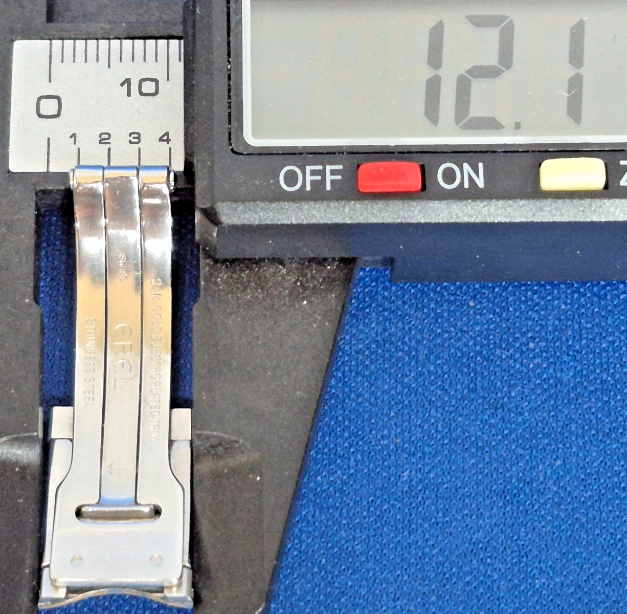 Ebel Ladiess Watch Band Deployment Clasp Buckle 18K and Steel Authentic Genuine