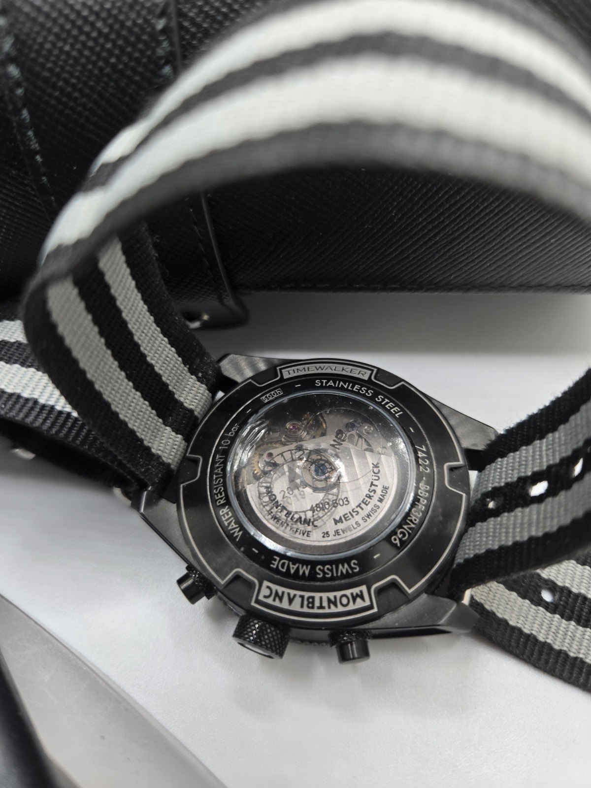 $6500 MSRP – Timewalker Automatic Chrono 43mm 25j Travel Case MB116101