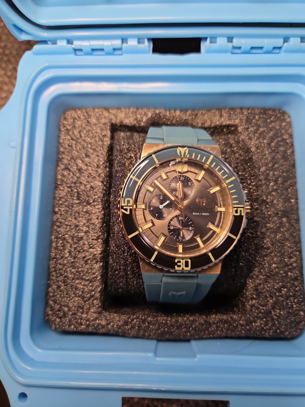 TechnoMarine La Pelagia Men’s Watch – 43mm, Dark Blue, Navy Blue (TM-225102)