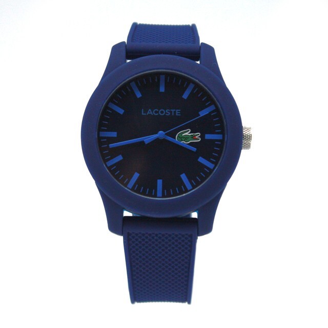 LACOSTE 2010765 12.12 BLUE DIAL BLUE SILICONE STRAP MENS WATCH