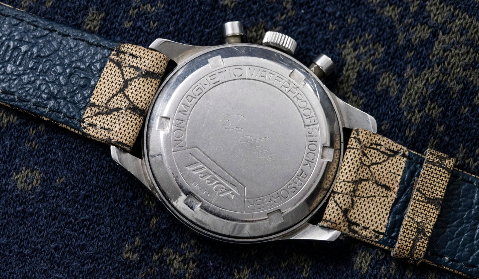 Tissot Chronograph – Cal 27CH – Omega Crown – Tropical Butterscotch Dial – 1947