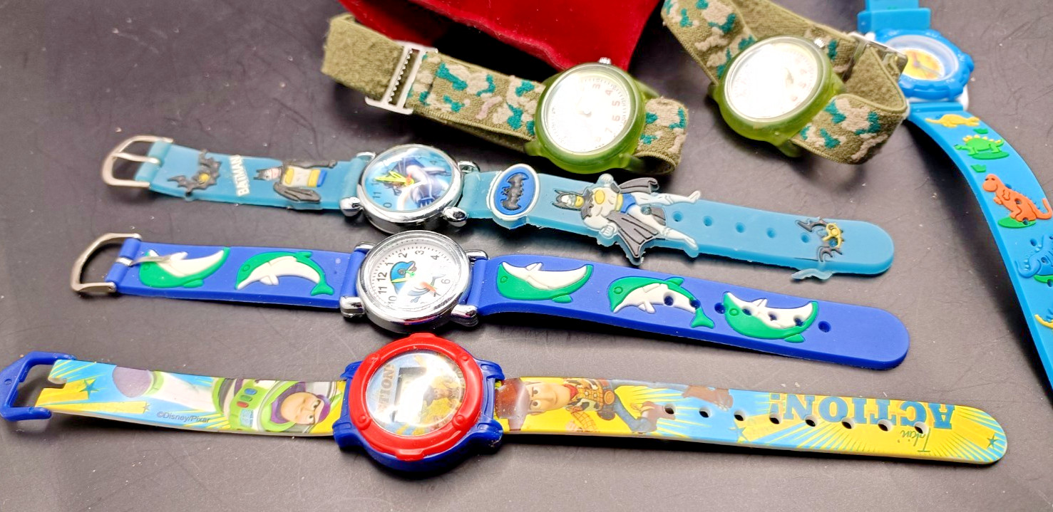 Bundle of 8x Boys Vintage & Modern Watches Inc PAW PATROL UNTESTED LOT B