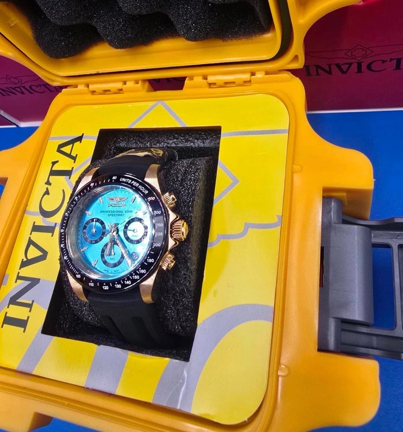 CEO Signed 1 Of 1 Confidential Prototype Invicta Speedway 50491 Turquoise 40mm