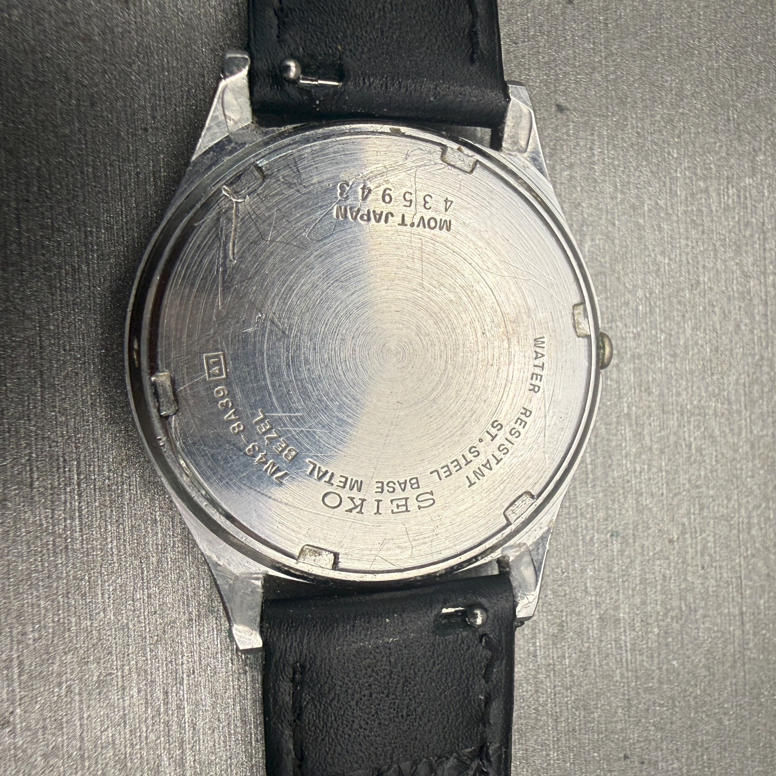Seiko Watch Men 35mm White Dial Two Tone Daydate Round 7N43-8A39 VTG New Battery