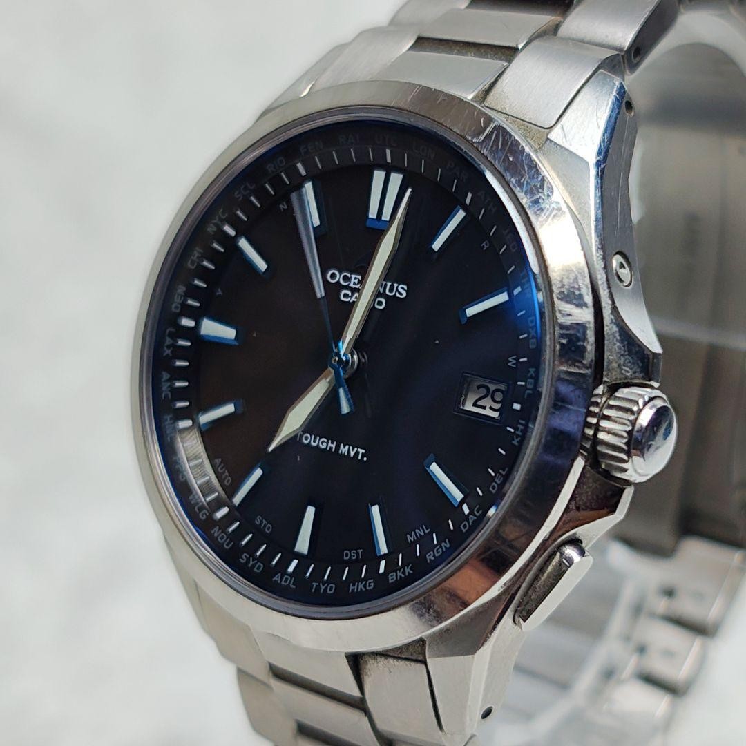 Casio Oceanus OCW-S100-1AJF Solar Quartz Blue Dial Wristwatch