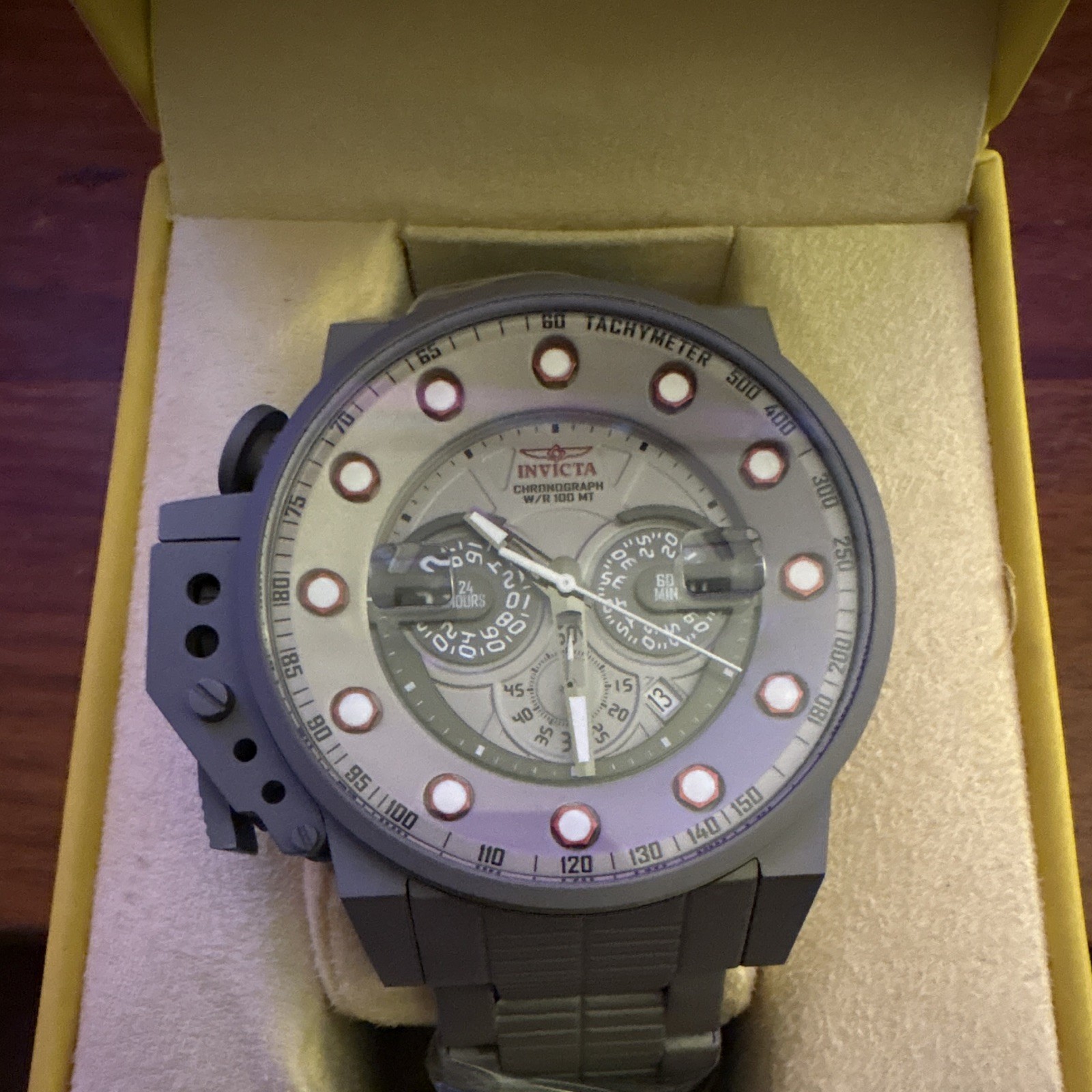 Invicta I-Force Bomber Mens 50mm Watch in Gunmetal — model 18698