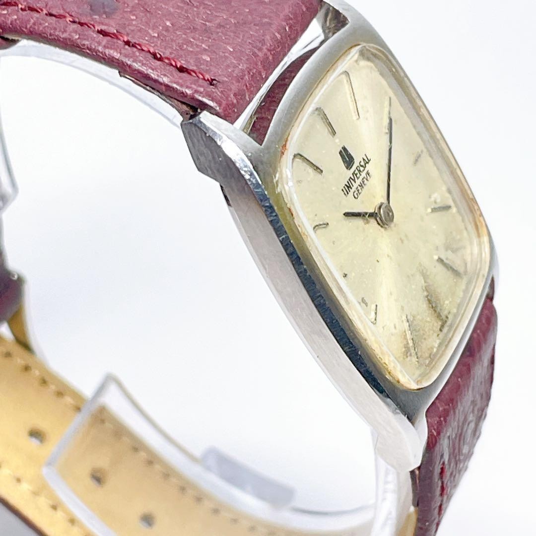 Junk UNIVERSAL GENEVE 842114 Manual Watch 27.6mm 14-19cm Not Working Parts