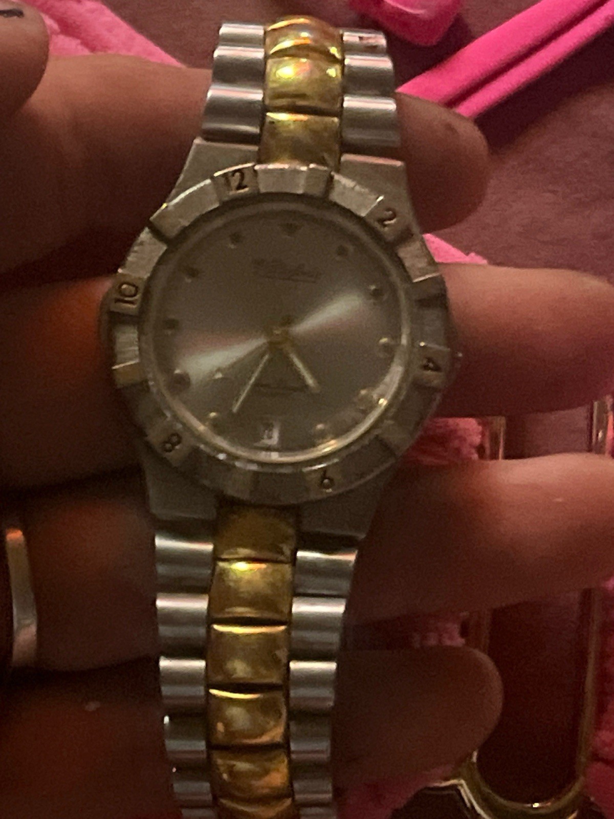 Vintage Dufonte by Lucien Piccard Quartz Genuine Diamond Watch