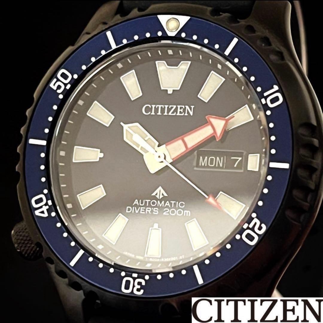 Citizen Promaster Ny0158 09l Diver Watch Blue 200m Rare Mens Wristwatch Auto