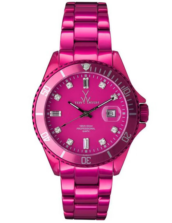 ToyWatch METALLIC PINK ME06PS 41mm Aluminum Analog Womens Fashion Quartz Watch