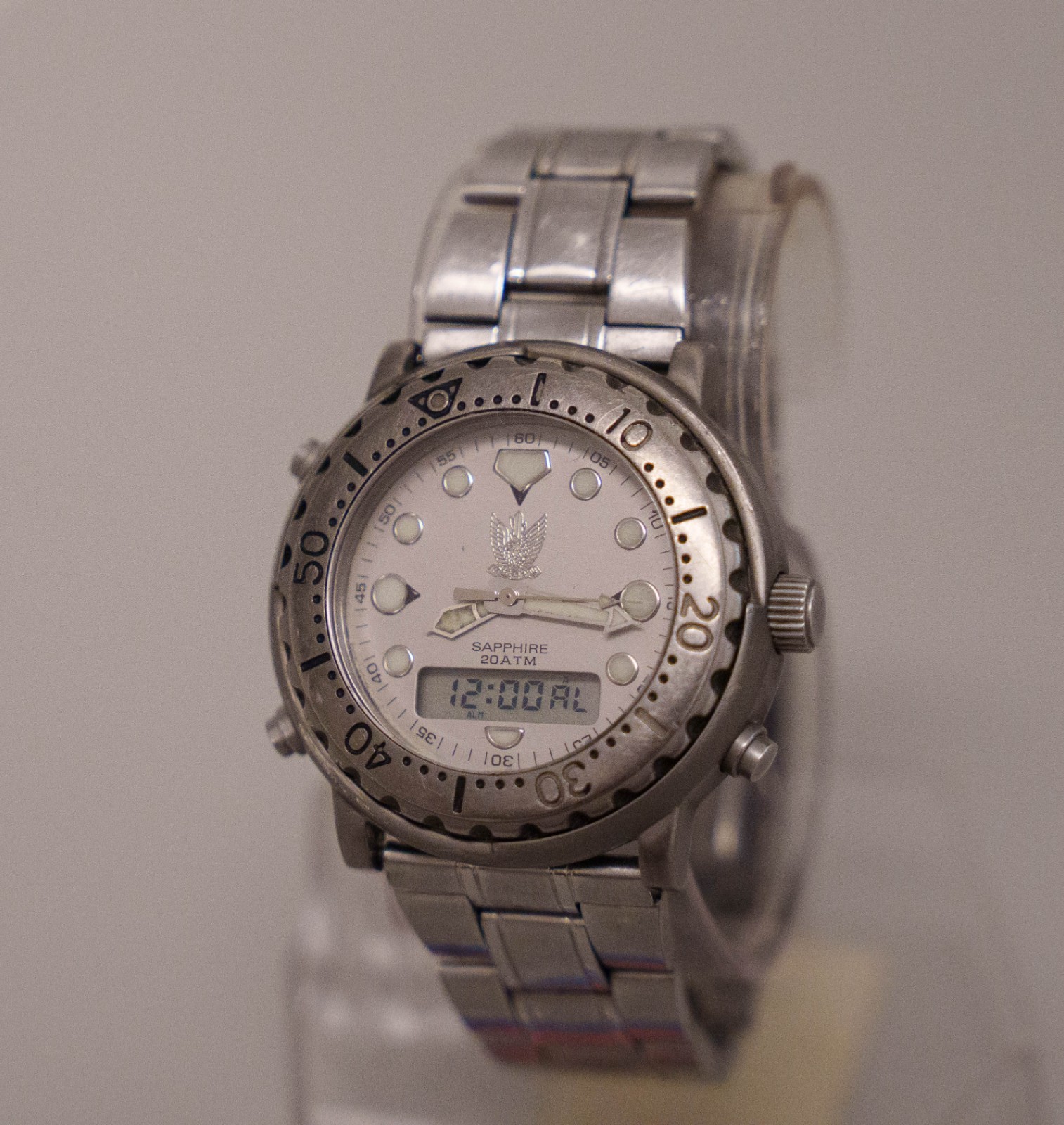 ADI Israeli Air Force Officers Watch Titanium Sapphire Crystal Miyota Rare 20ATM