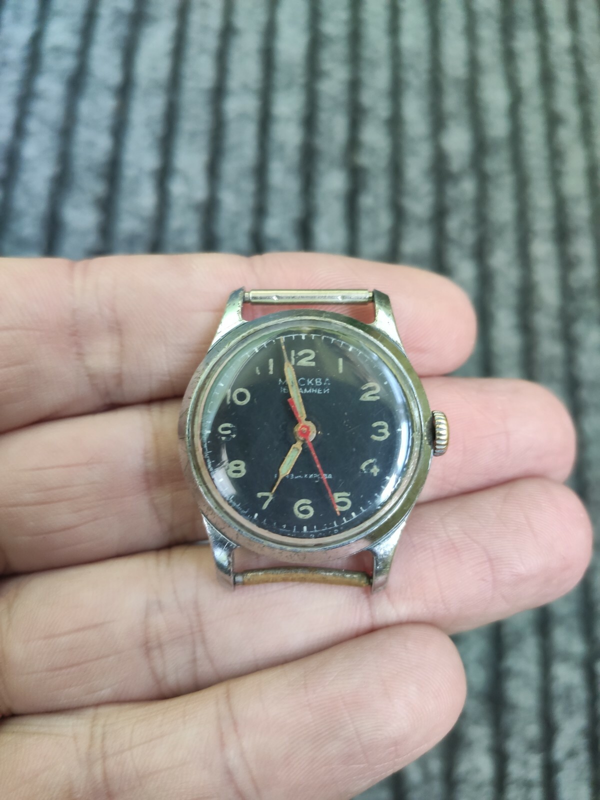 ☭WATCH MOSKVA military style 1MChZ Kirovskie 1950s Moscow SOVIET RUSSIAN USSR ☭