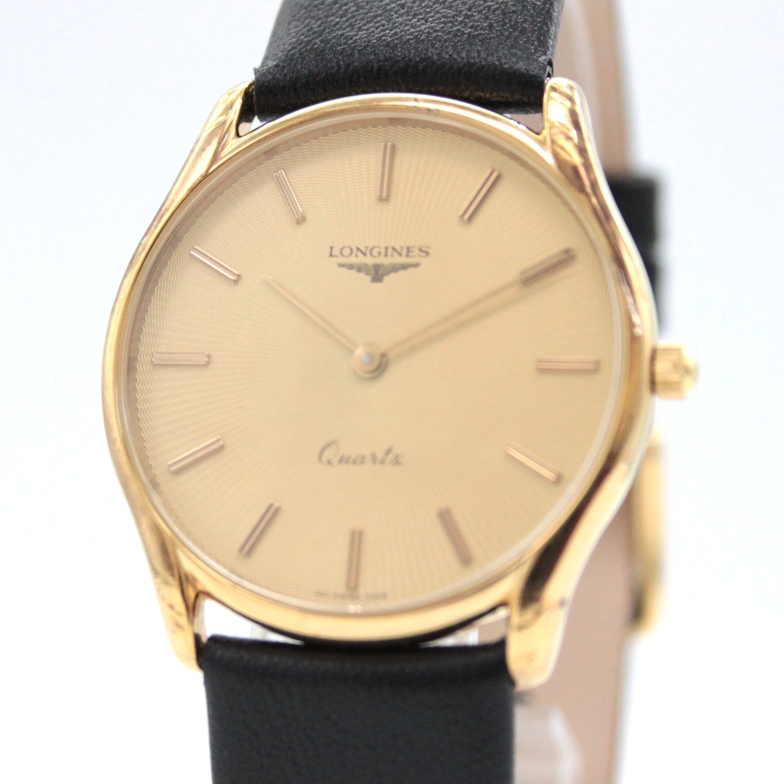 [NEAR MINT] LONGINES 6998.1.150 Gold Dial 32mm Quartz Men’s Watch JAPAN A551