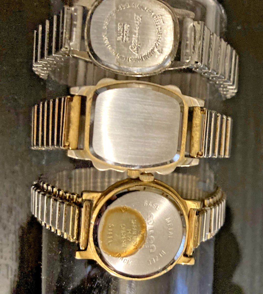 Vtg Wrist Watch Lot Bundle Adjustable Bands . Small Women’s Various Brands .