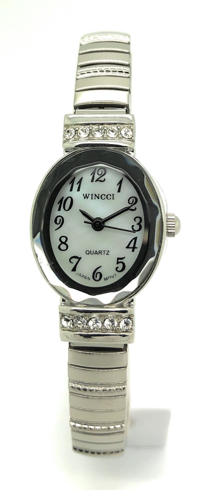 Wincci Ladies Classic Small Oval Stretch Elastic Band Analog Quartz Watch