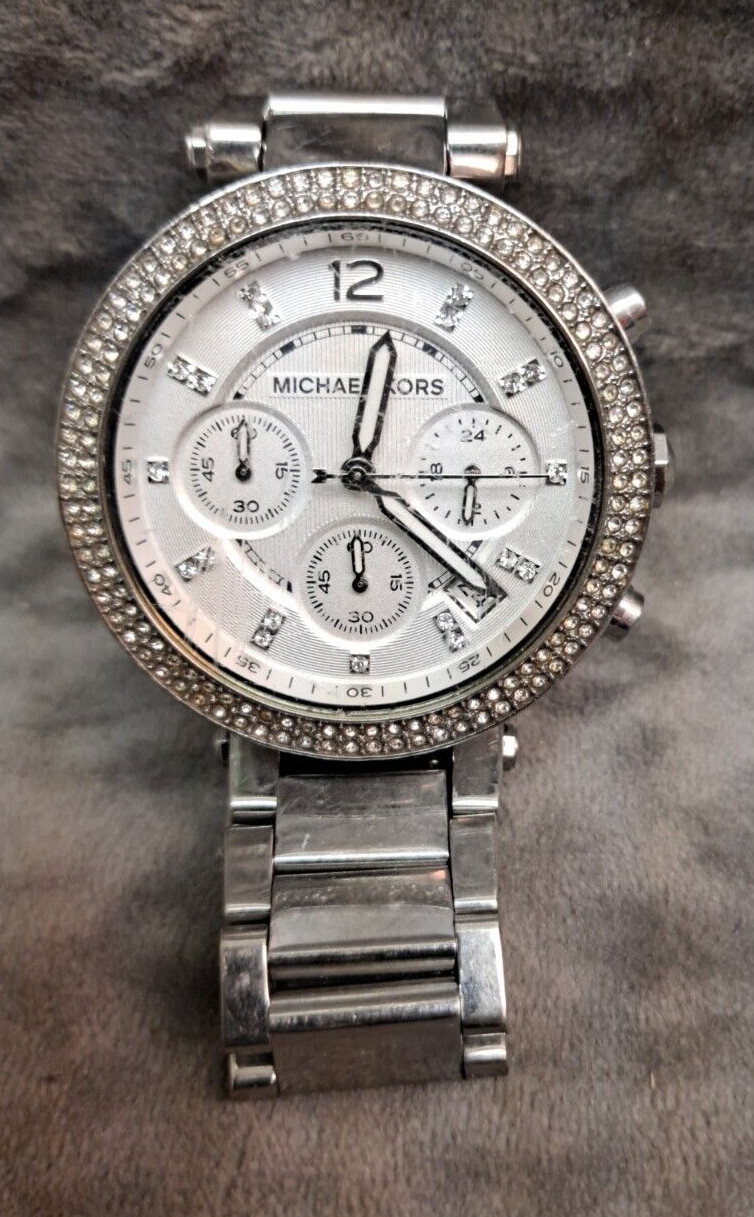 Michael Kors MK5353 Parker Stainless Steel Watch With Glitz Accents