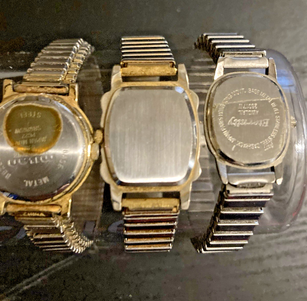 Vtg Wrist Watch Lot Bundle Adjustable Bands . Small Women’s Various Brands .