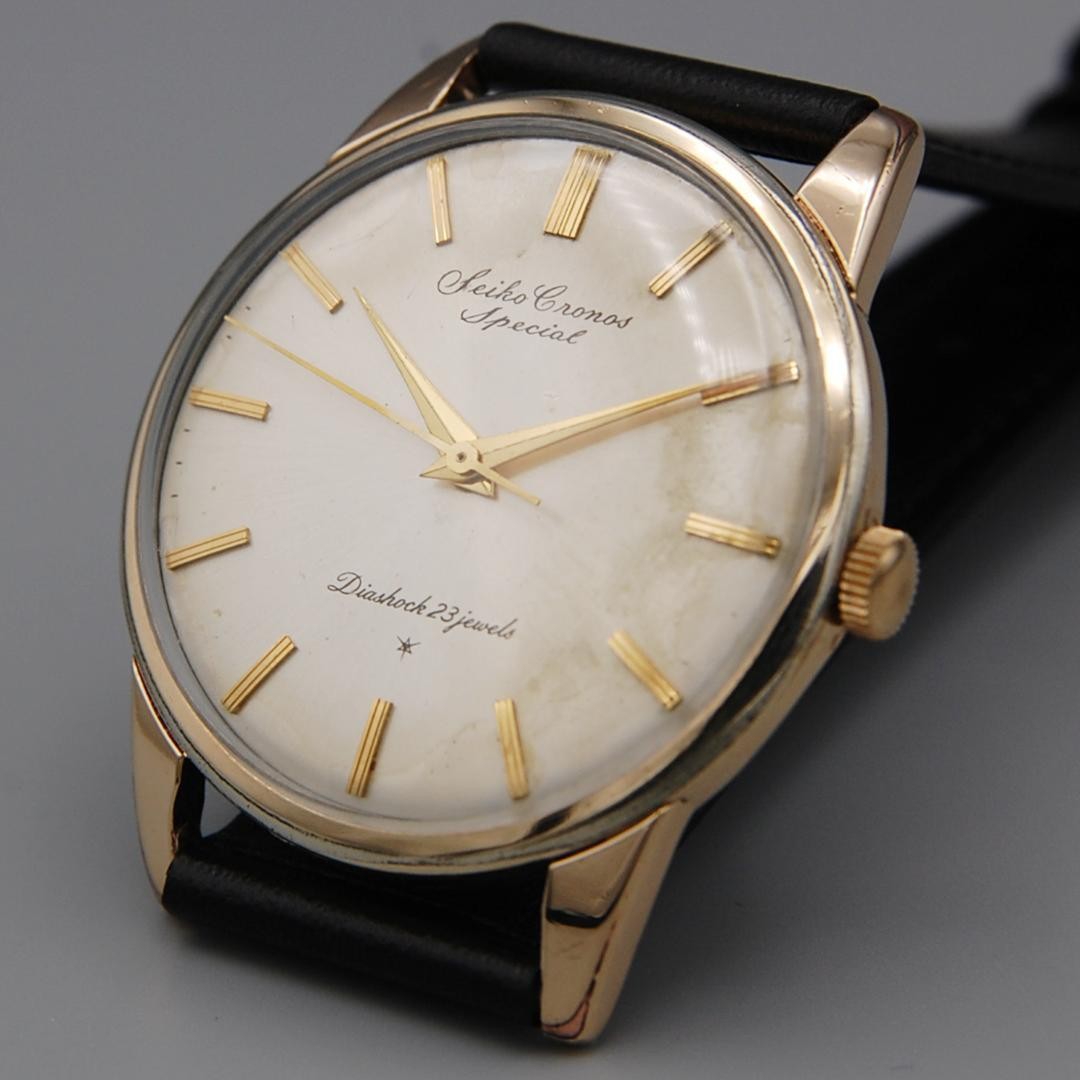 Seiko Chronos Special Manual Winding Watch 36mm Gold Filled 1962 SA415