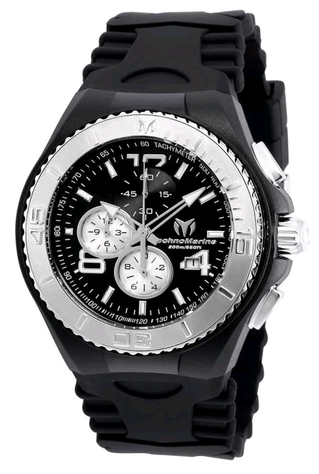 Technomarine TM-115148 Men’s 46mm Cruise JellyFish Black Retro Strap &
