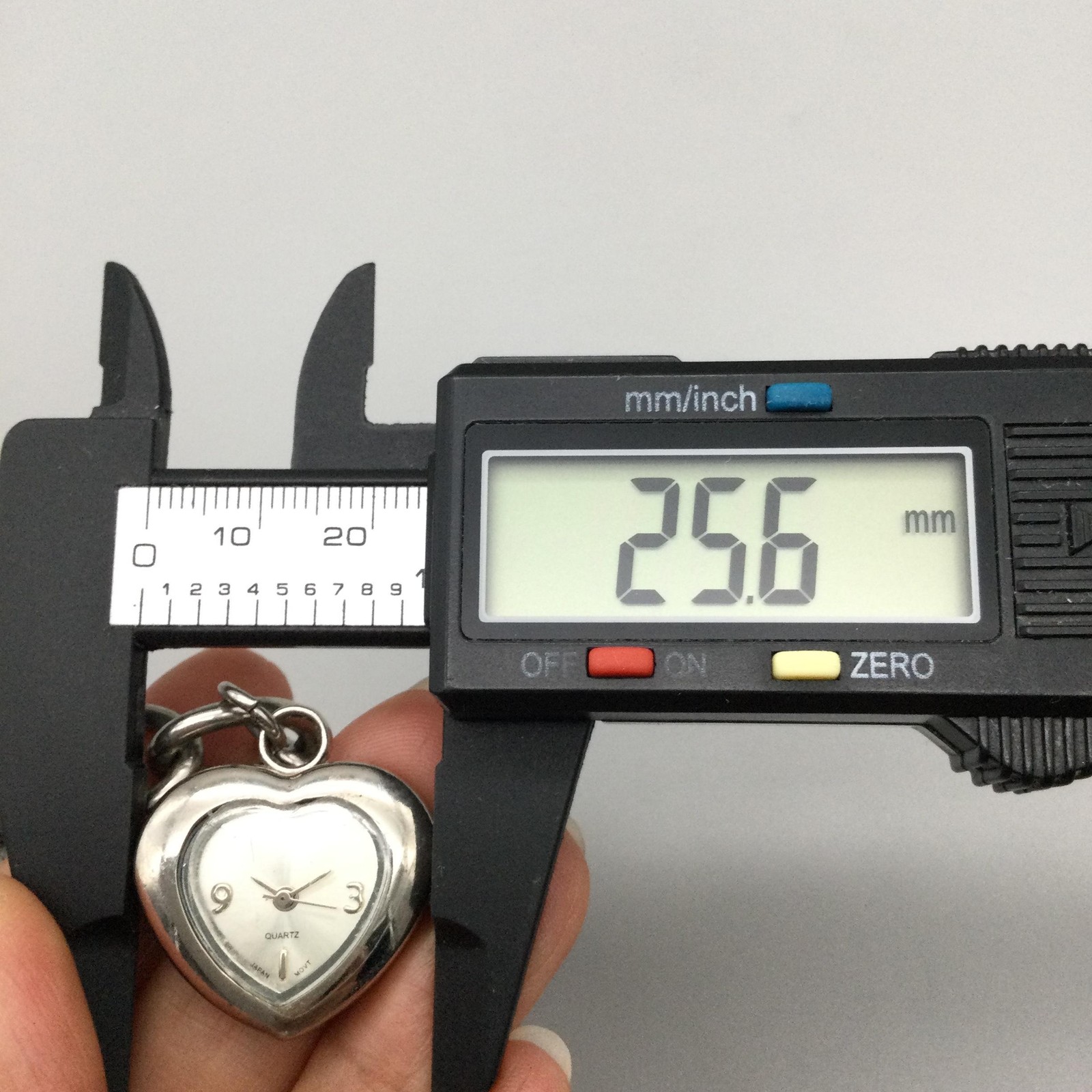 Heart Womens Watch 26mm Heart Shape Dial Silver Tone Charm Bracelet 8.25″