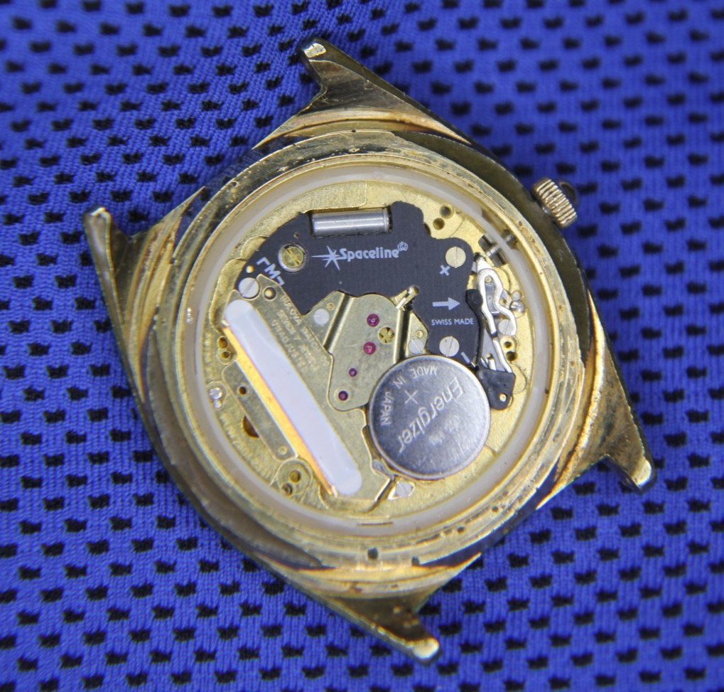 Bulova Accutron Watch 1988 P8 Day Date Men’s Quartz Spaceline Movement – No Band