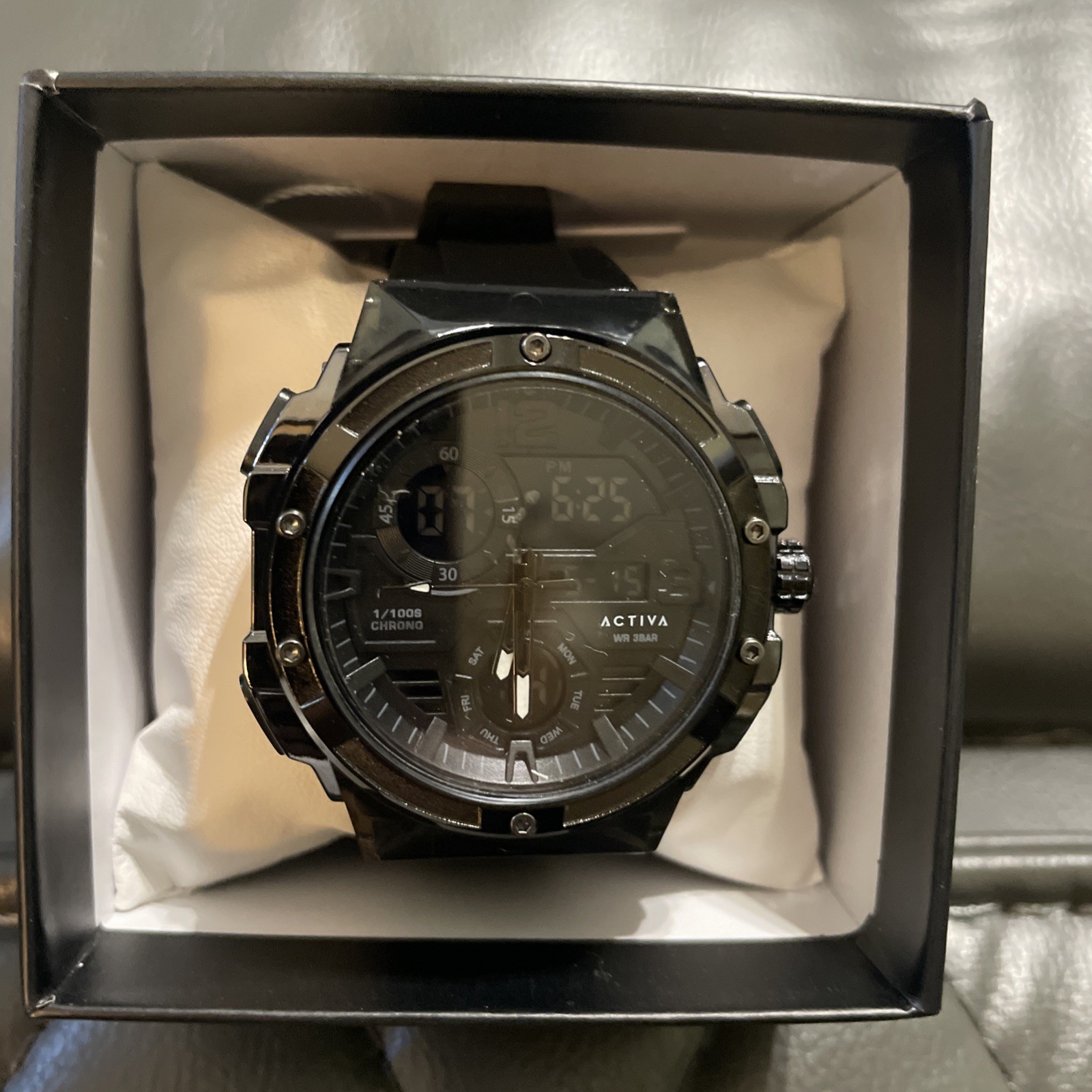 New In Box! Activa Digital Essentials watch 51mm Men’s Analog Black